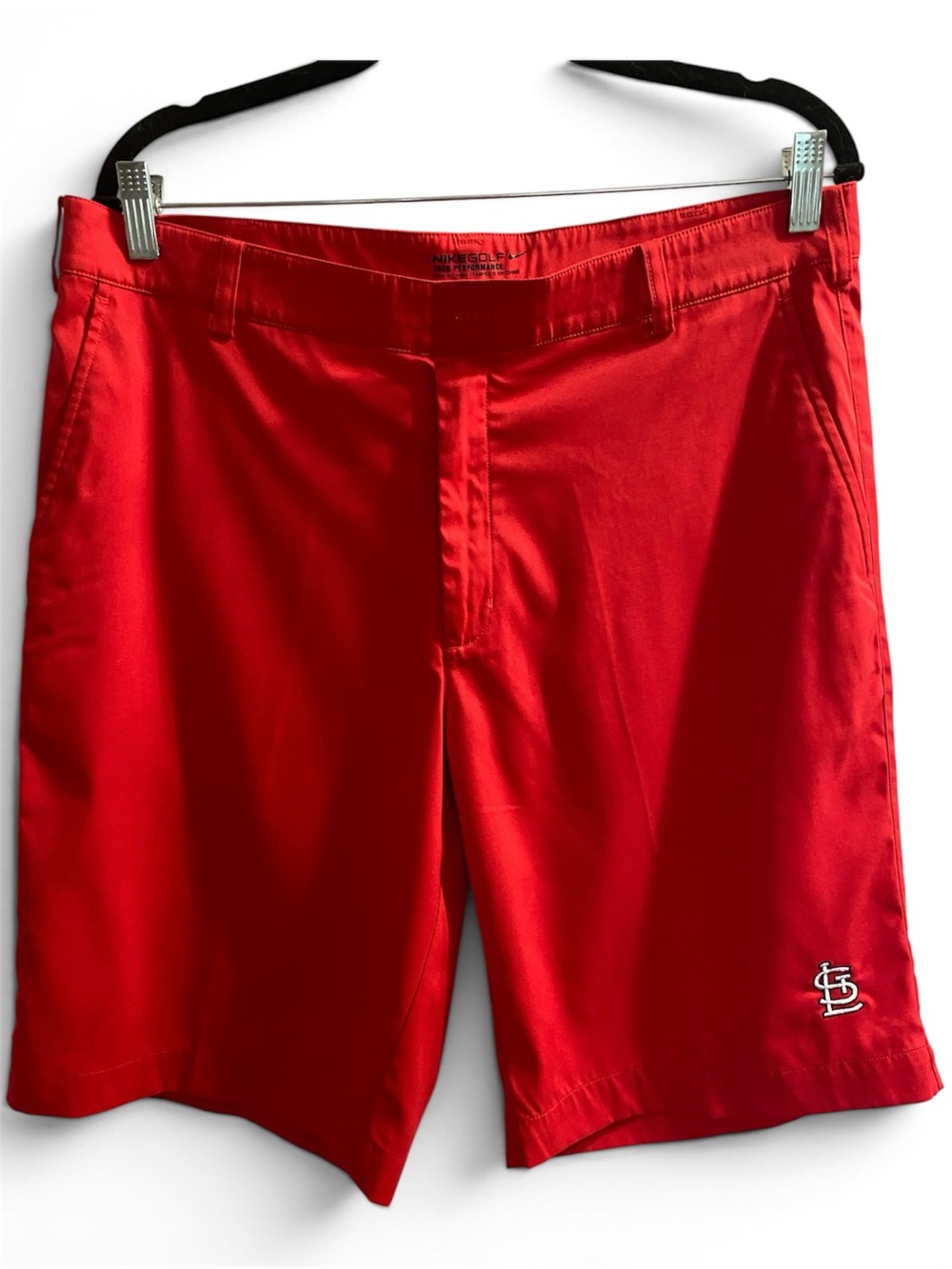 Nike Golf St Louis Cardinals Dri-FIT Tour Performance Shorts Red Mens 34